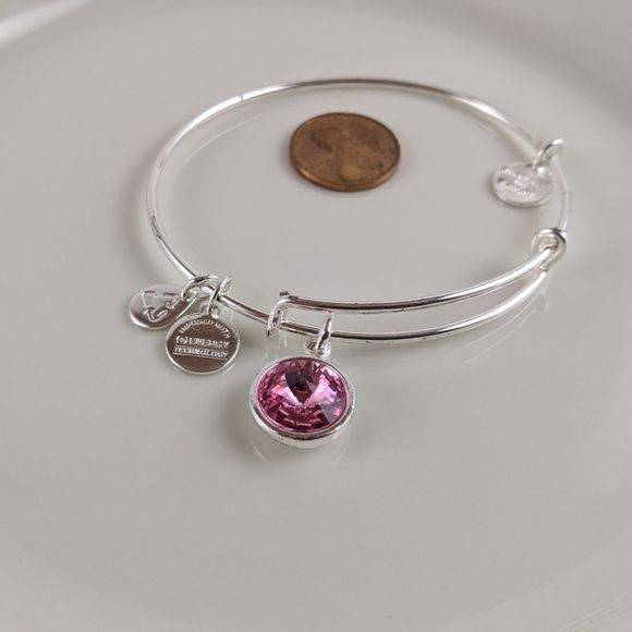Alex and Ani Silver October Birthstone Bracelet - Picture 4 of 5